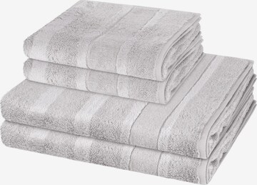 Cawö Towel 'Noblesse' in Grey: front