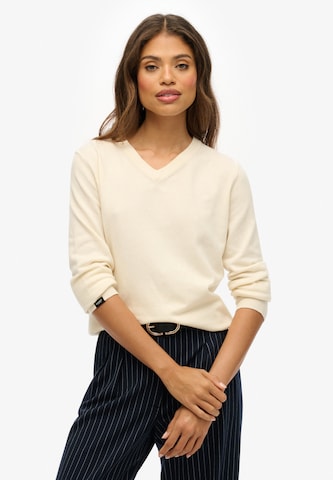 Superdry Trui in Beige: voorkant