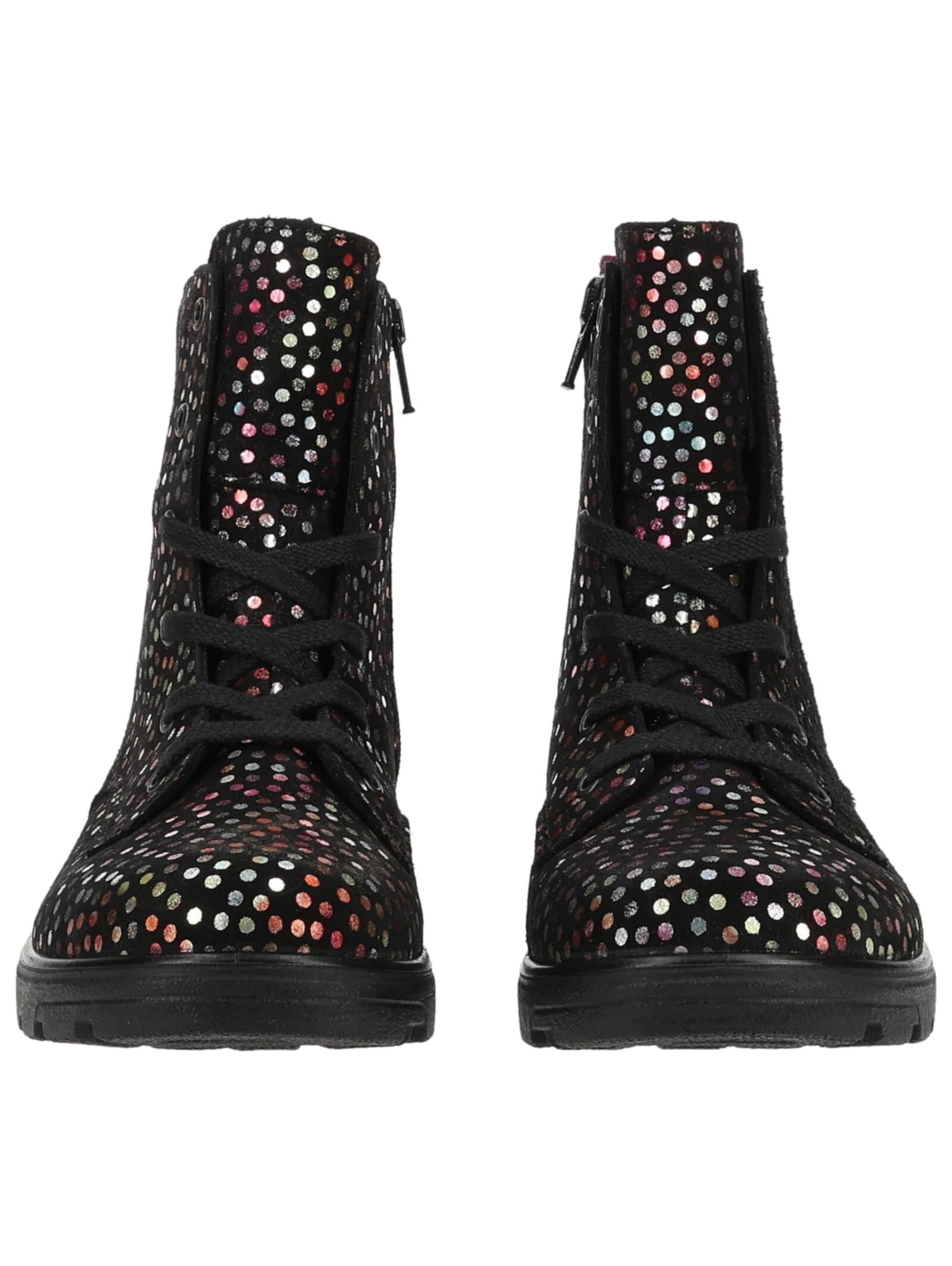 RICOSTA Lace-Up Ankle Boots in Black