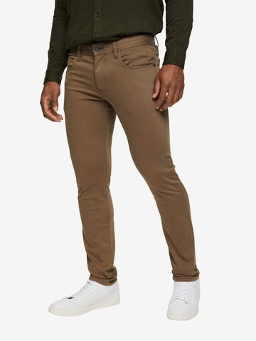 ESPRIT Slimfit Chino in Bruin