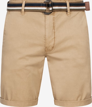 INDICODE JEANS Regular Hose 'Cunning' in Beige: predná strana