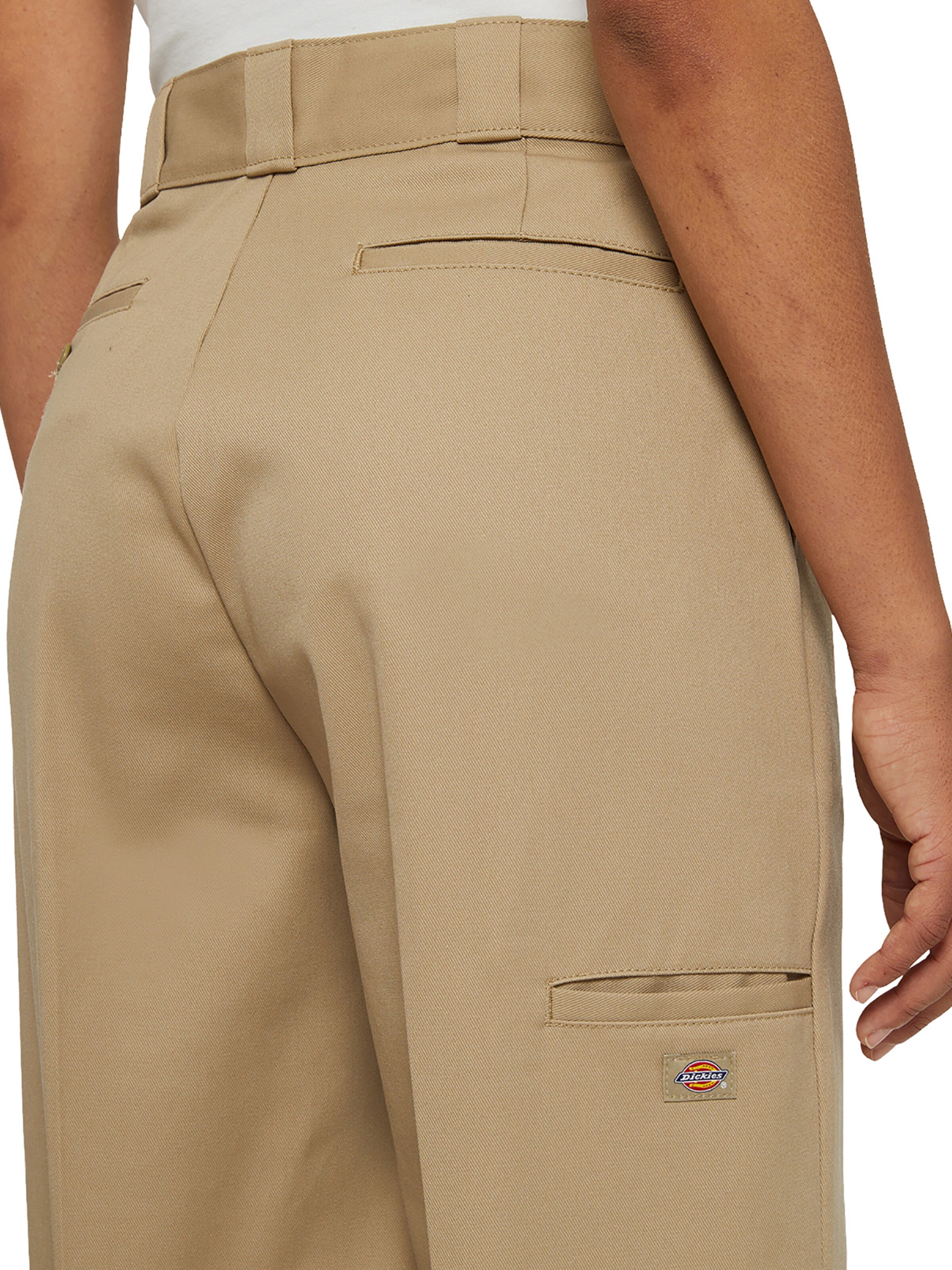 DICKIES Wide leg Trousers with creases in Beige