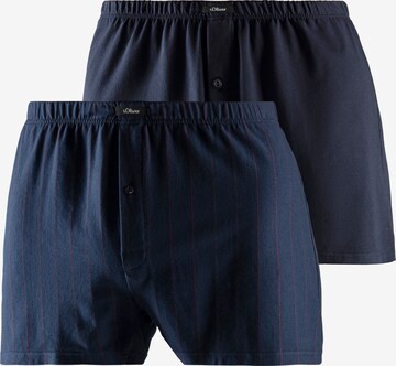 s.Oliver Boxer shorts in Blue: front