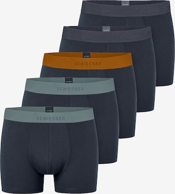 SCHIESSER - Calzoncillo boxer en azul: frente