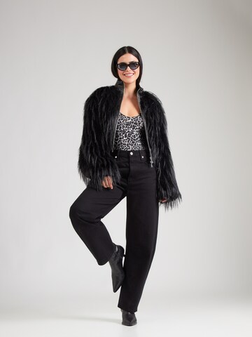 ABOUT YOU Bodi majica 'Drew' | siva barva