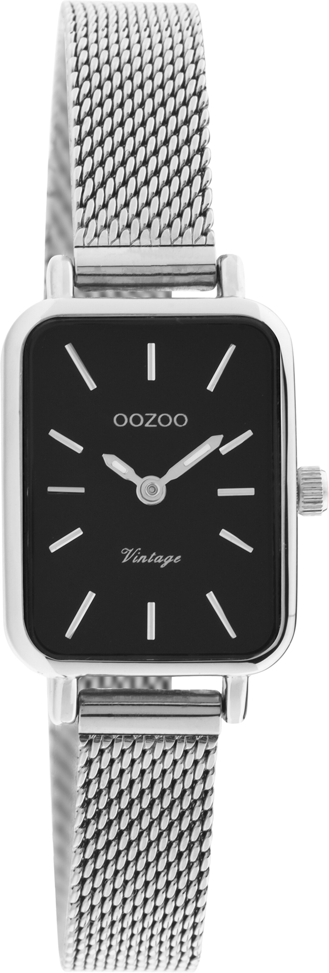 OOZOO Analog Watch in Silver: front