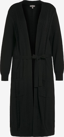 Cardigan Ulla Popken en noir : devant