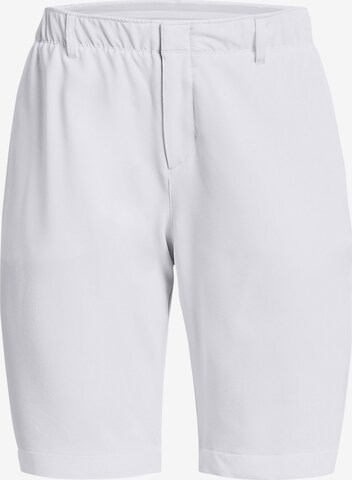 UNDER ARMOUR Workout Pants 'Links' in White: front