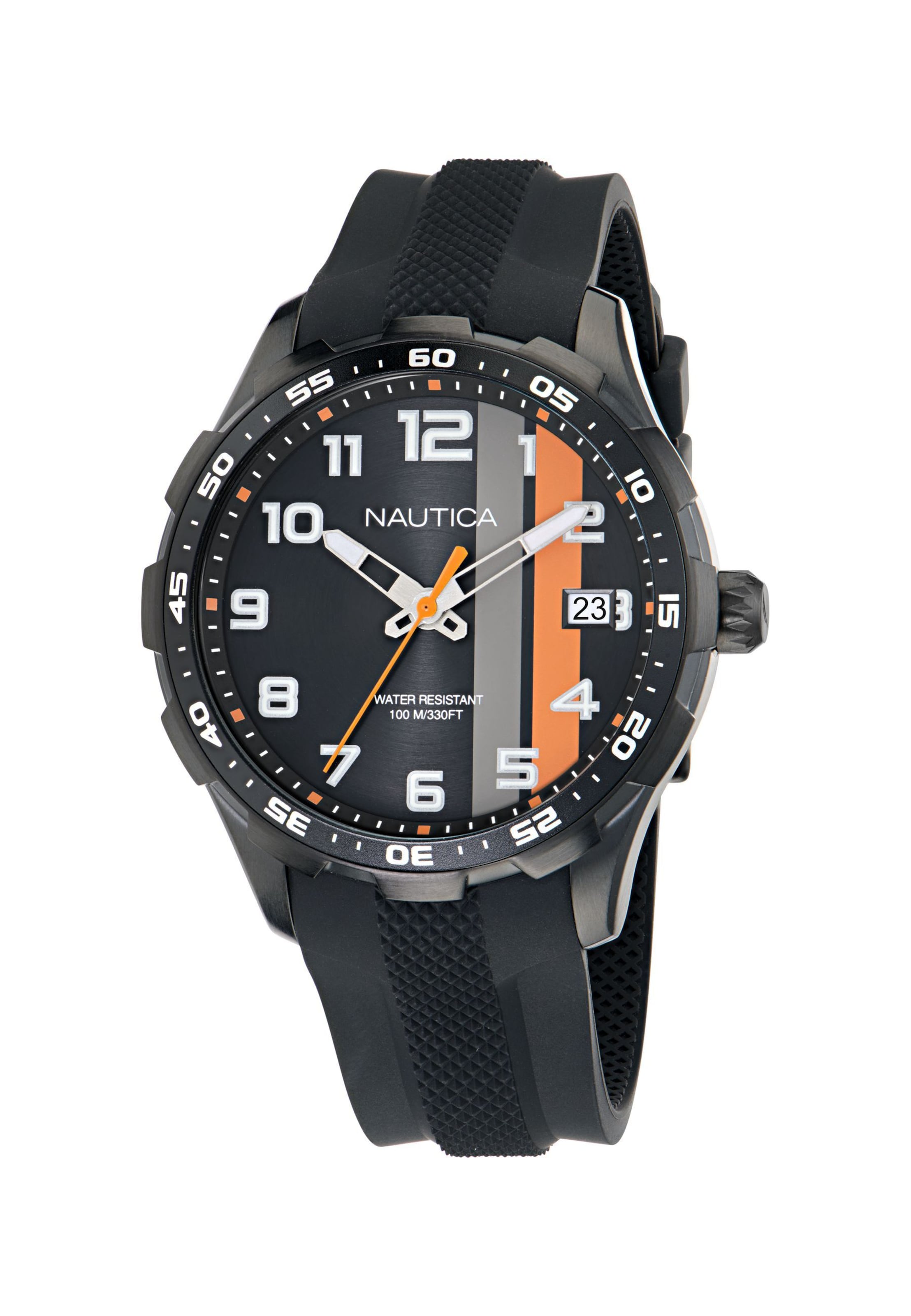 Montre à affichage analogique NAUTICA en noir : devant