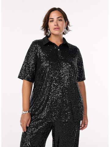 Bluză 'Mlina' de la Zizzi pe negru: față