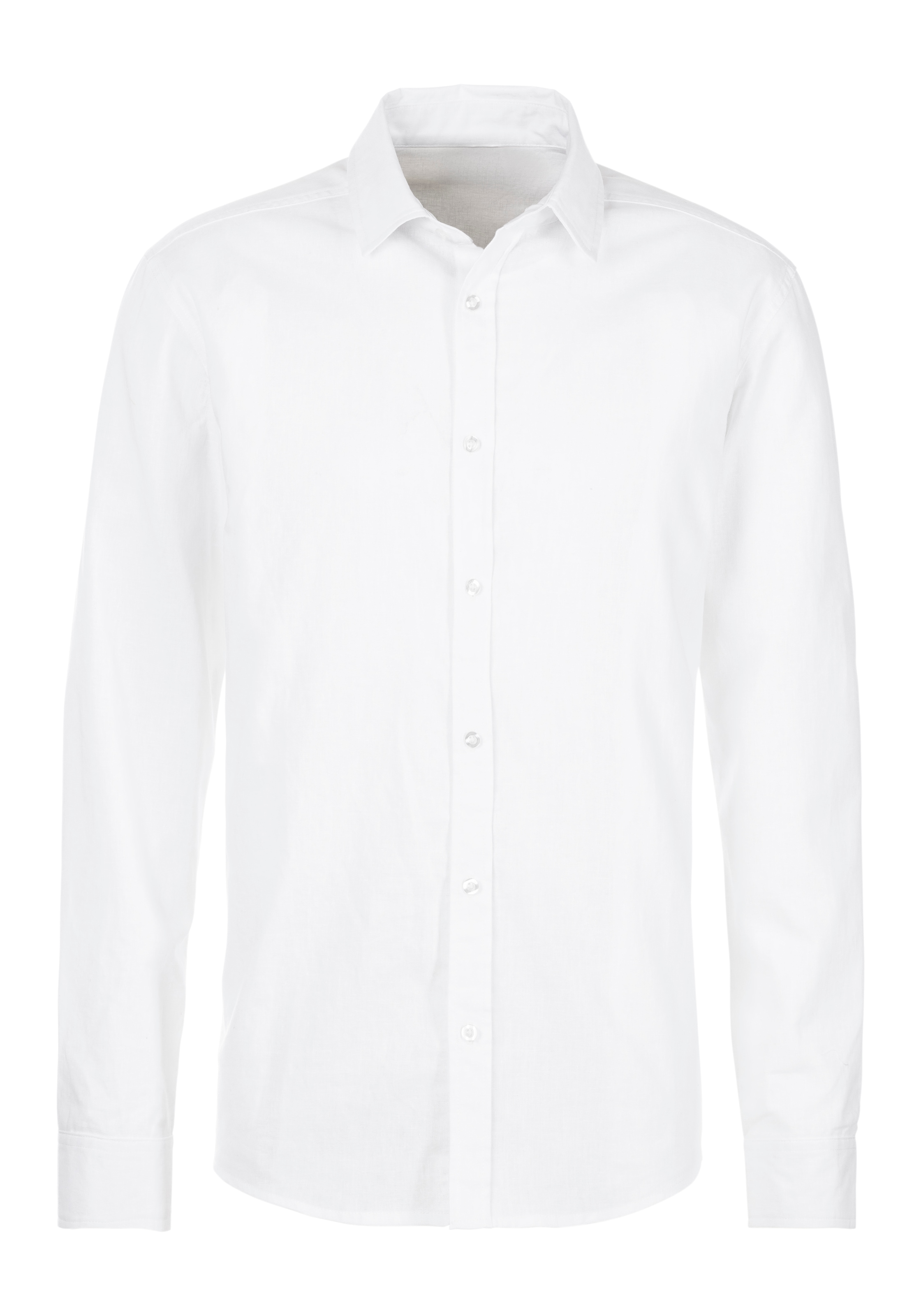 JOHN DEVIN Regular fit Button Up Shirt in White: front