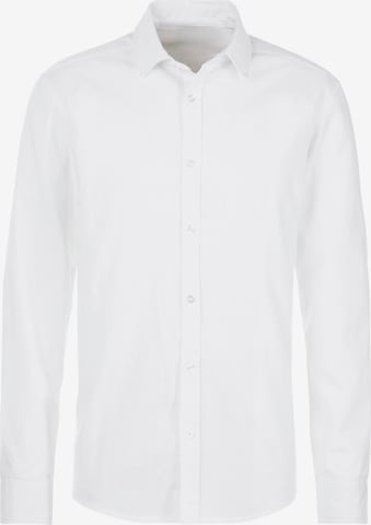 JOHN DEVIN Regular fit Button Up Shirt in White: front