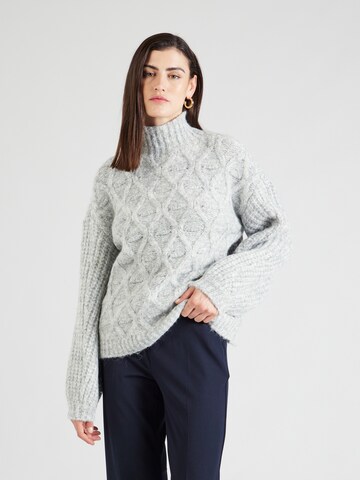 VILA ROUGE Sweater 'BOUDICA' in Grey: front