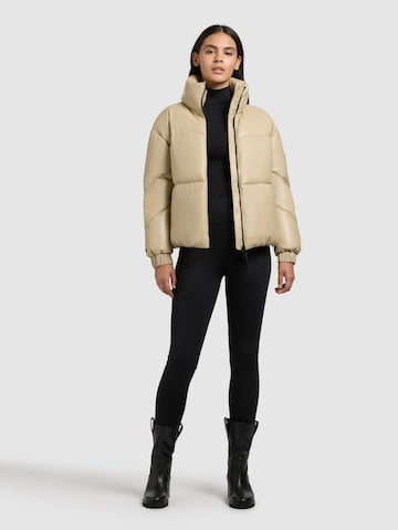 khujo Winter Jacket 'Khalia' in Beige