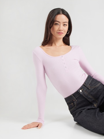 PIECES Тениска 'PCKITTE' в лилав: отпред