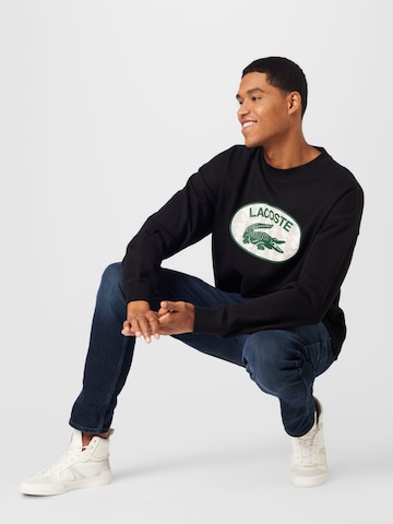 LACOSTE Sweatshirt i sort