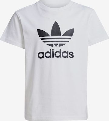 ADIDAS ORIGINALS Shirt 'Trefoil' in White: front
