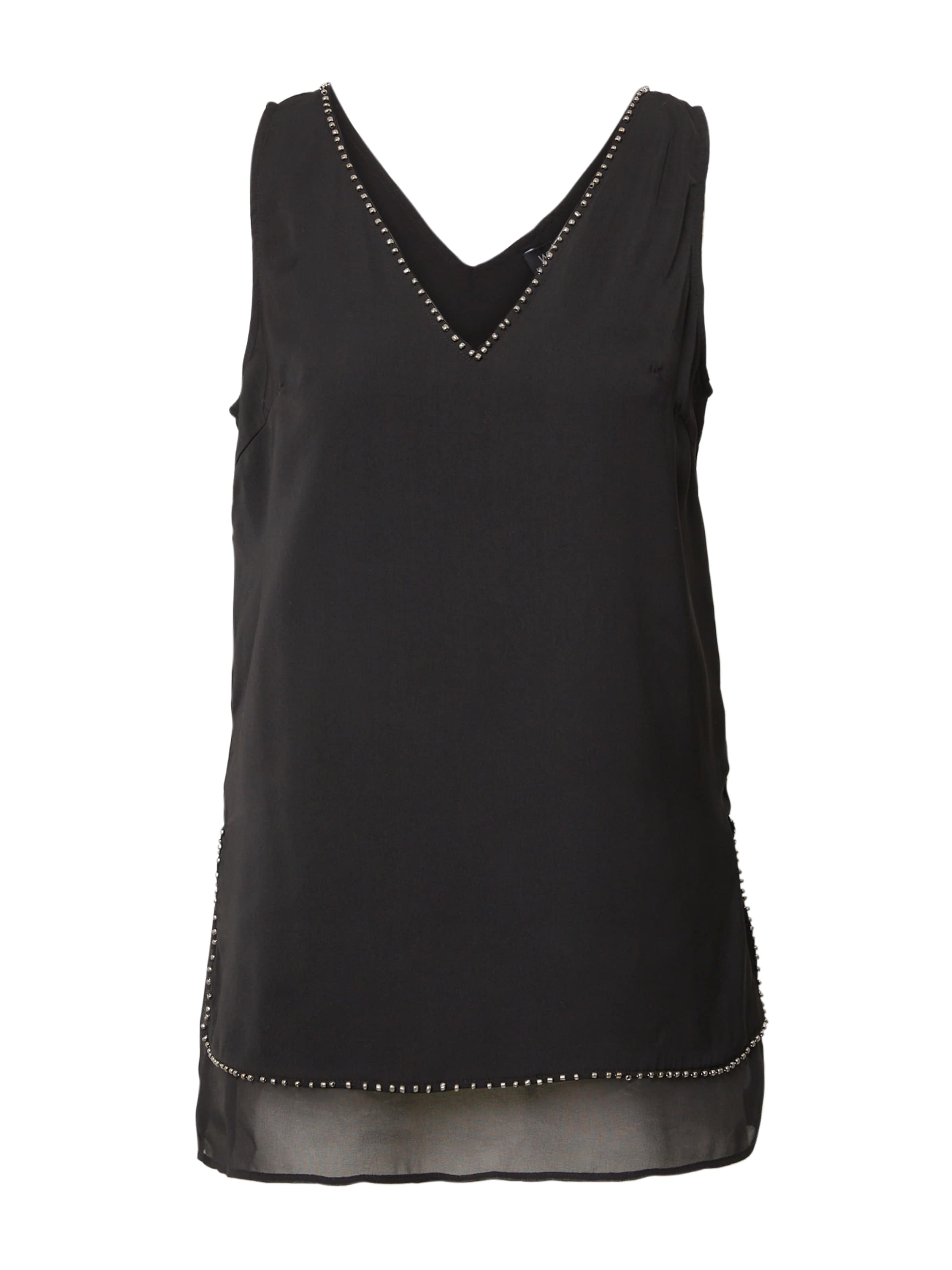 Wallis Top in Schwarz: Vorderseite