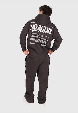 Dropsize Sweatshirt 'No Rules' in Zwart