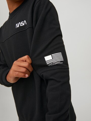 Jack & Jones Junior Sweatshirt 'Nasa' in Black