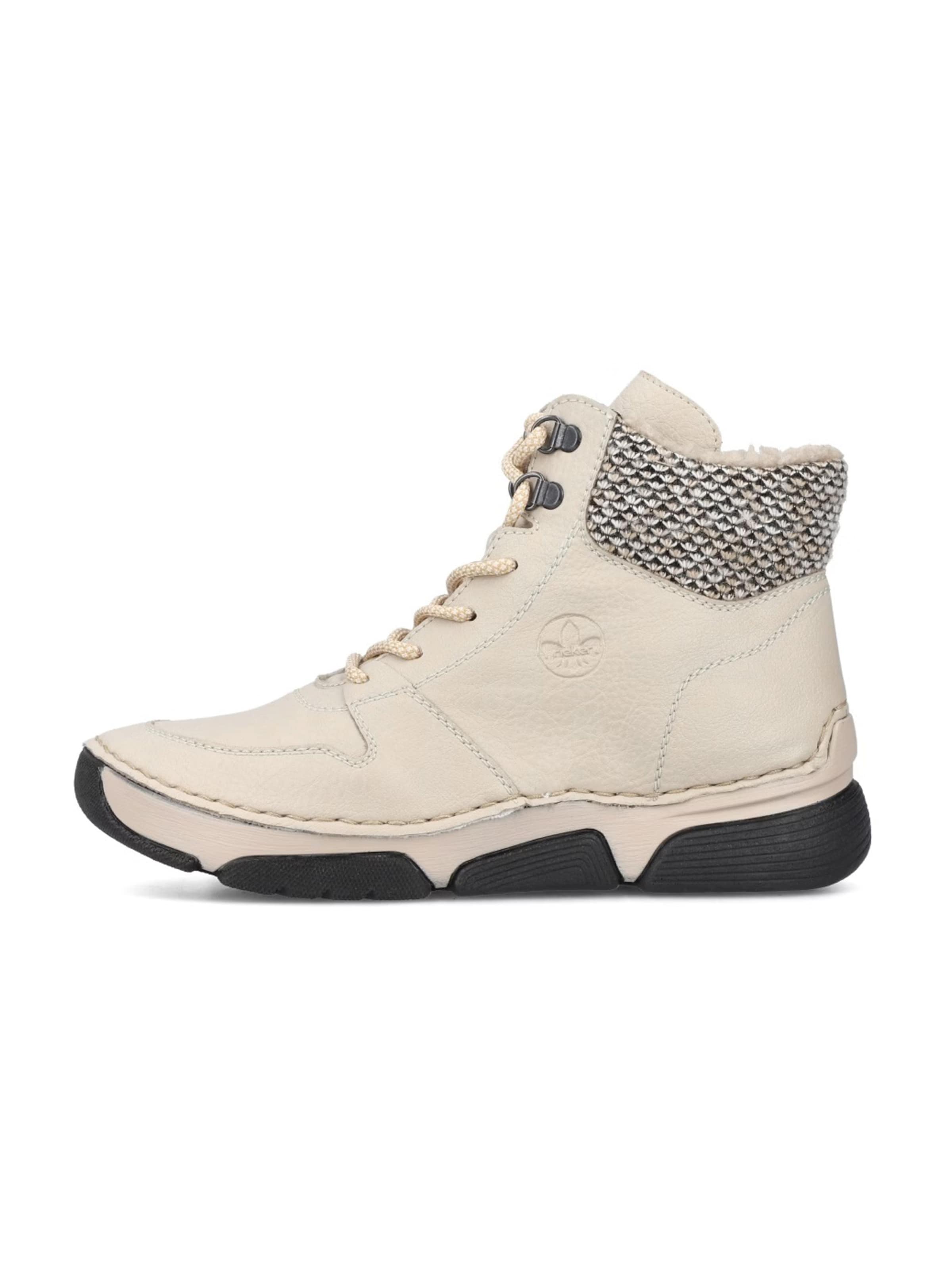 Stivaletto stringato di Rieker in beige