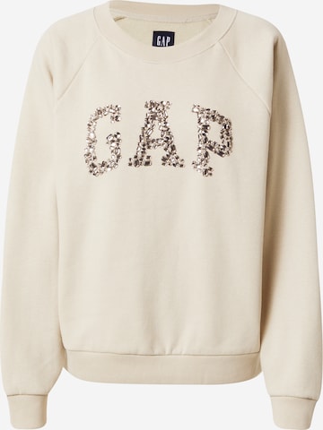 Sweat-shirt GAP en beige : devant