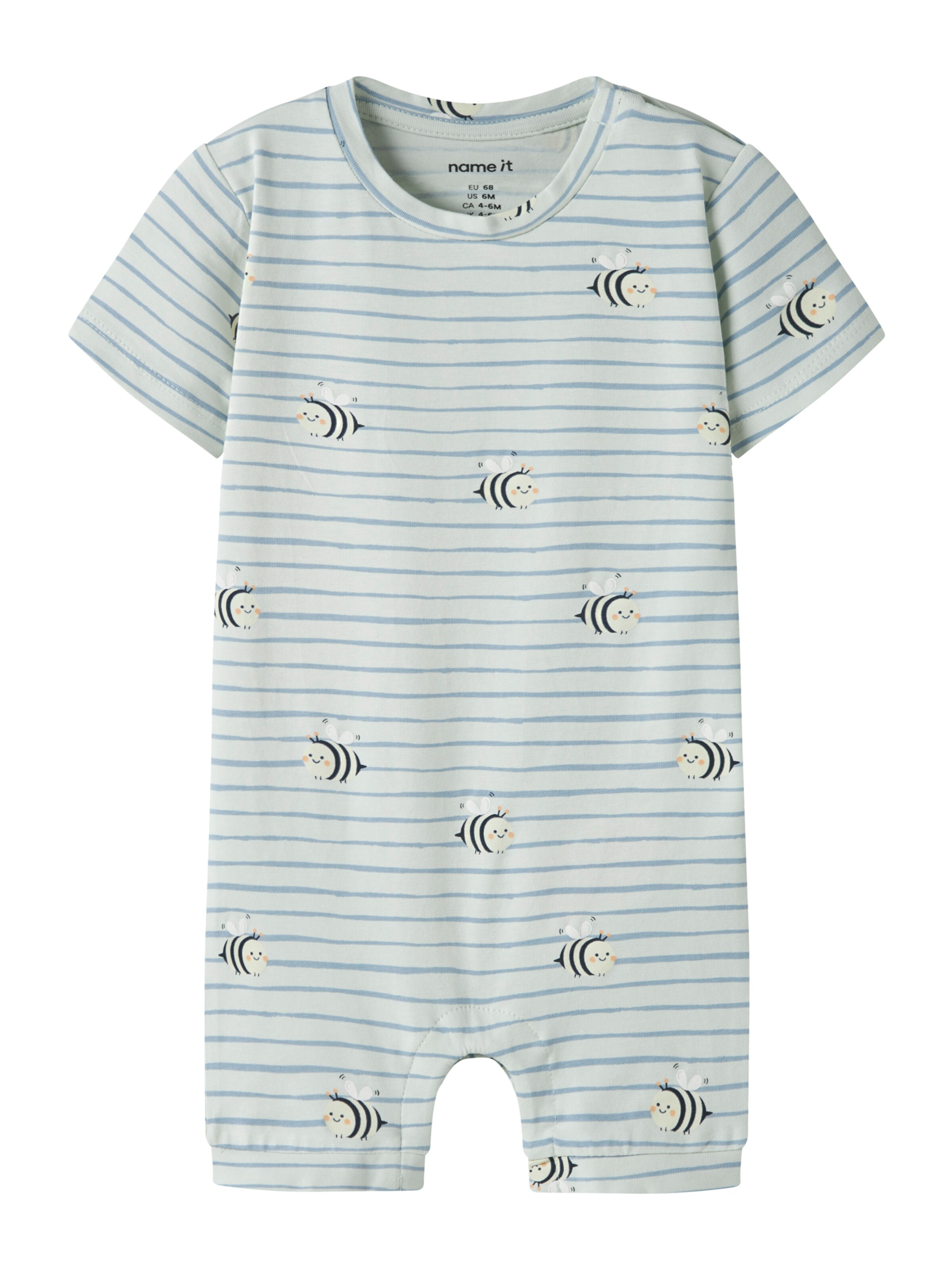 Barboteuse / body 'NBMVROELS' NAME IT en bleu : devant