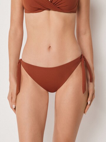 CALZEDONIA Bikini Bottoms 'Premium Fit' in Brown: front