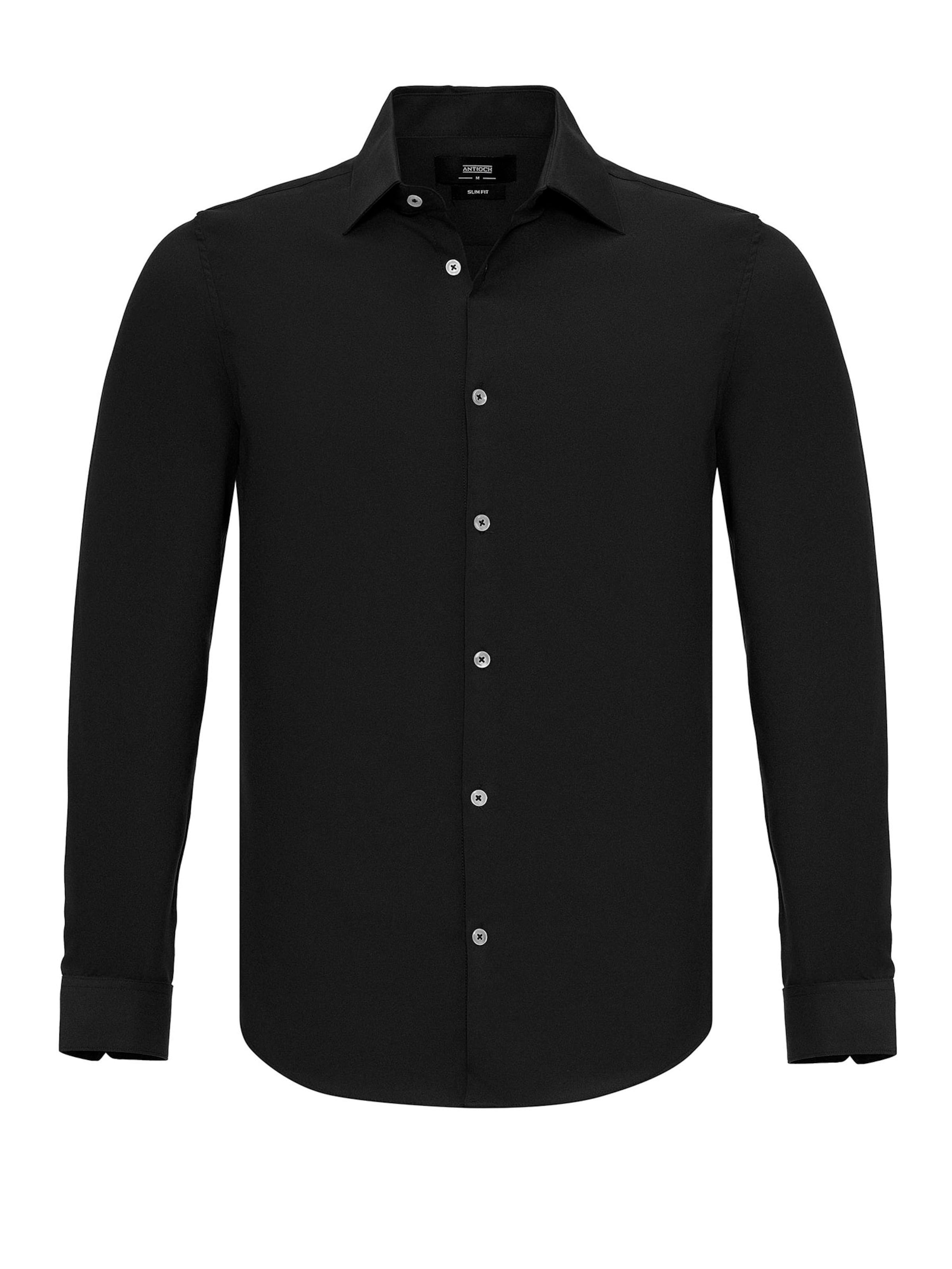 Antioch Rovný strih Košeľa - Čierna: predná strana