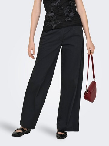 JDY Loosefit Bukser 'JDYMio' i sort: forside