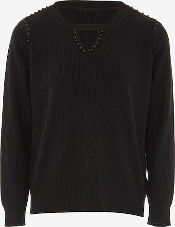 LEOMIA Sweater in Black: front