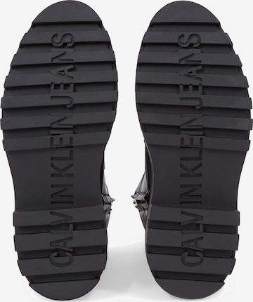 Calvin Klein Ниски ботуши с връзки в черно
