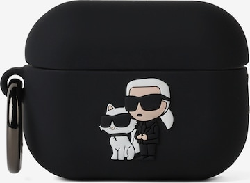 Karl Lagerfeld Puzdro na mobil - Čierna: predná strana