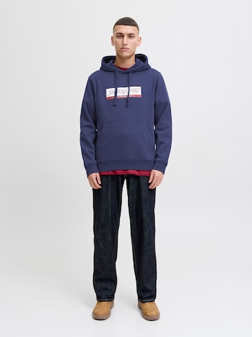 Bluză de molton 'JORINWOOD' de la JACK & JONES pe albastru