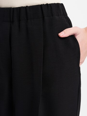 Someday Slimfit Bandplooibroek ' Cenya Modern ' in Zwart