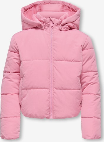 ONLY GIRLS Winter Jacket 'KOGMALIA' in Pink: front
