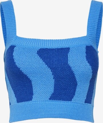 Noisy may Knitted Top 'Cosmic' in Blue: front