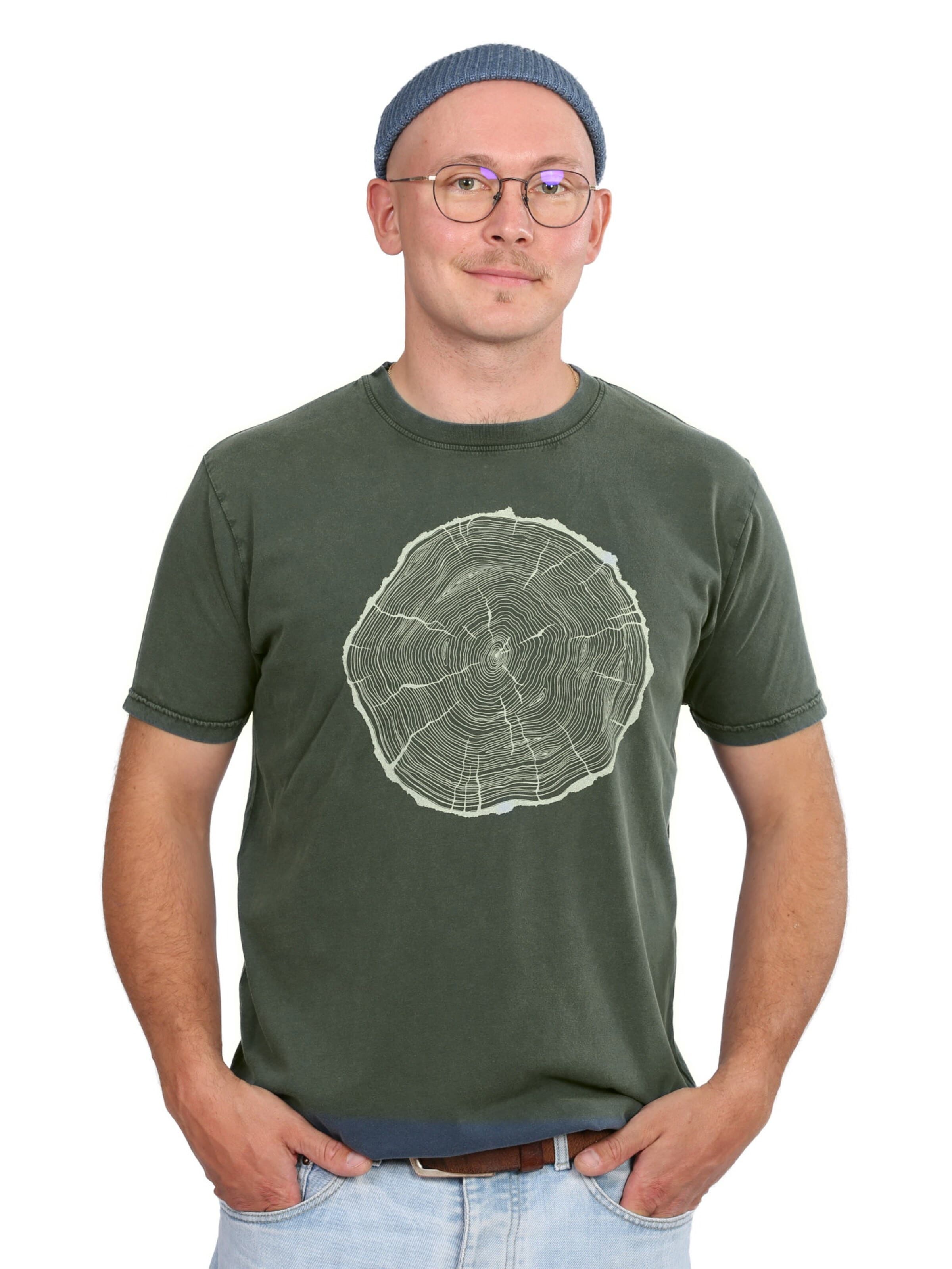 Life-Tree Shirt 'BigSlice'‌‌‌‌‌‌ in Blau