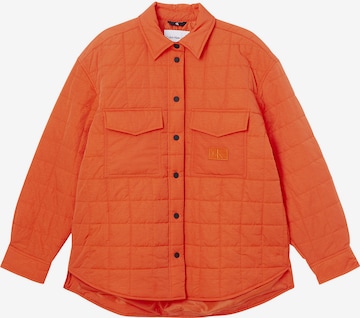 Calvin Klein Jeans Tussenjas in Oranje: voorkant
