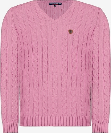 Pullover 'Matteo' di Giorgio di Mare in rosa: frontale