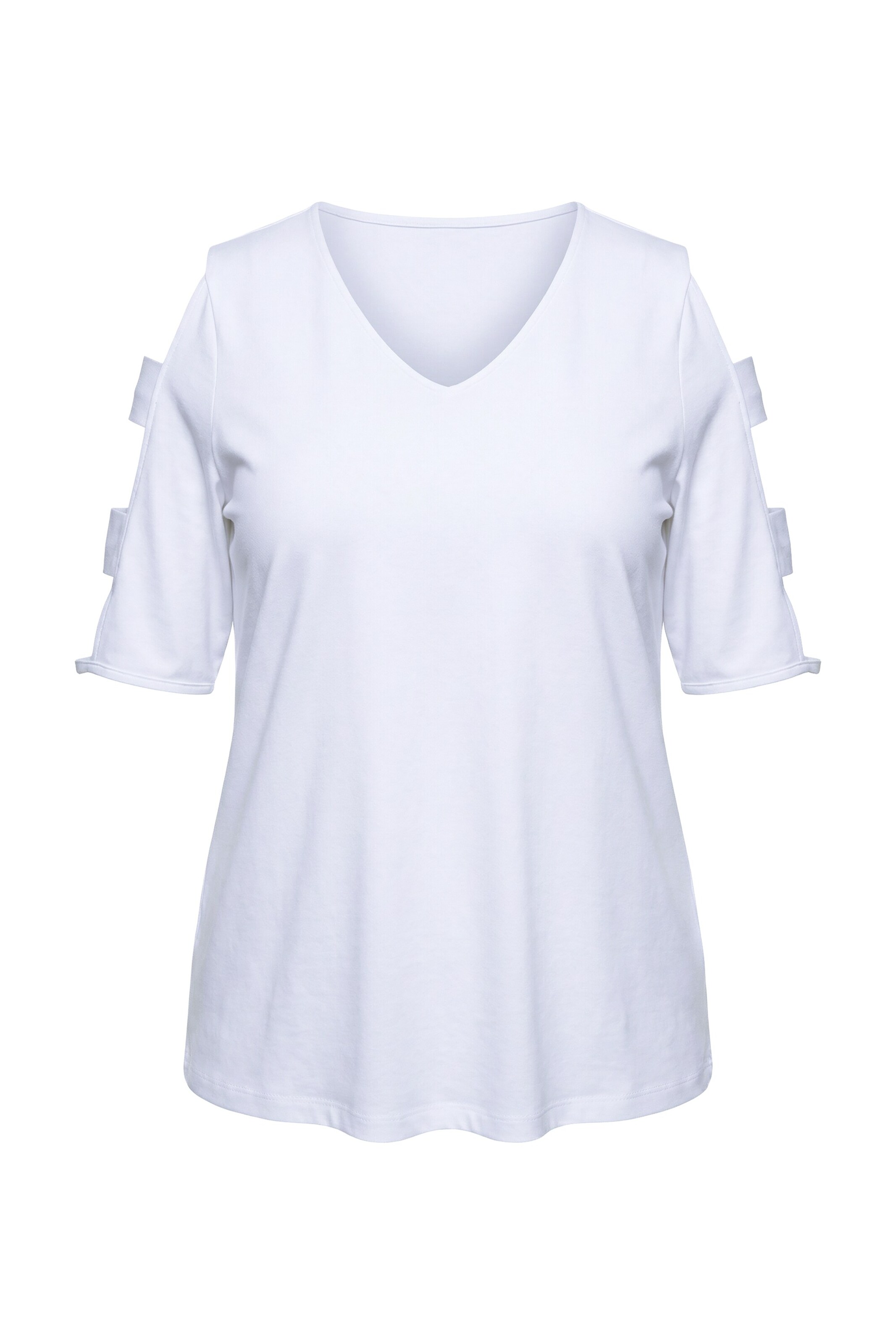 Ulla Popken T-Shirt in Weiß: Vorderseite
