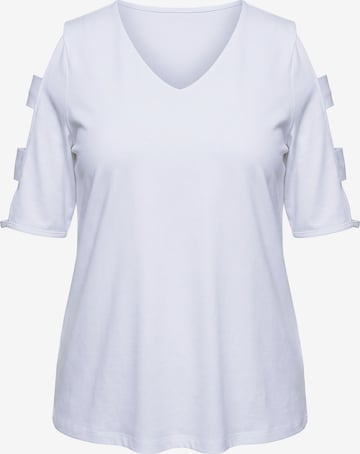Ulla Popken T-Shirt in Weiß: Vorderseite