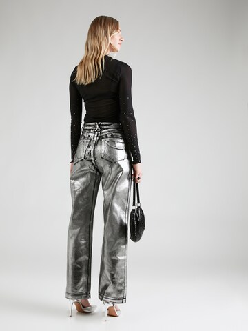 Nasty Gal Loose fit Jeans in Silver