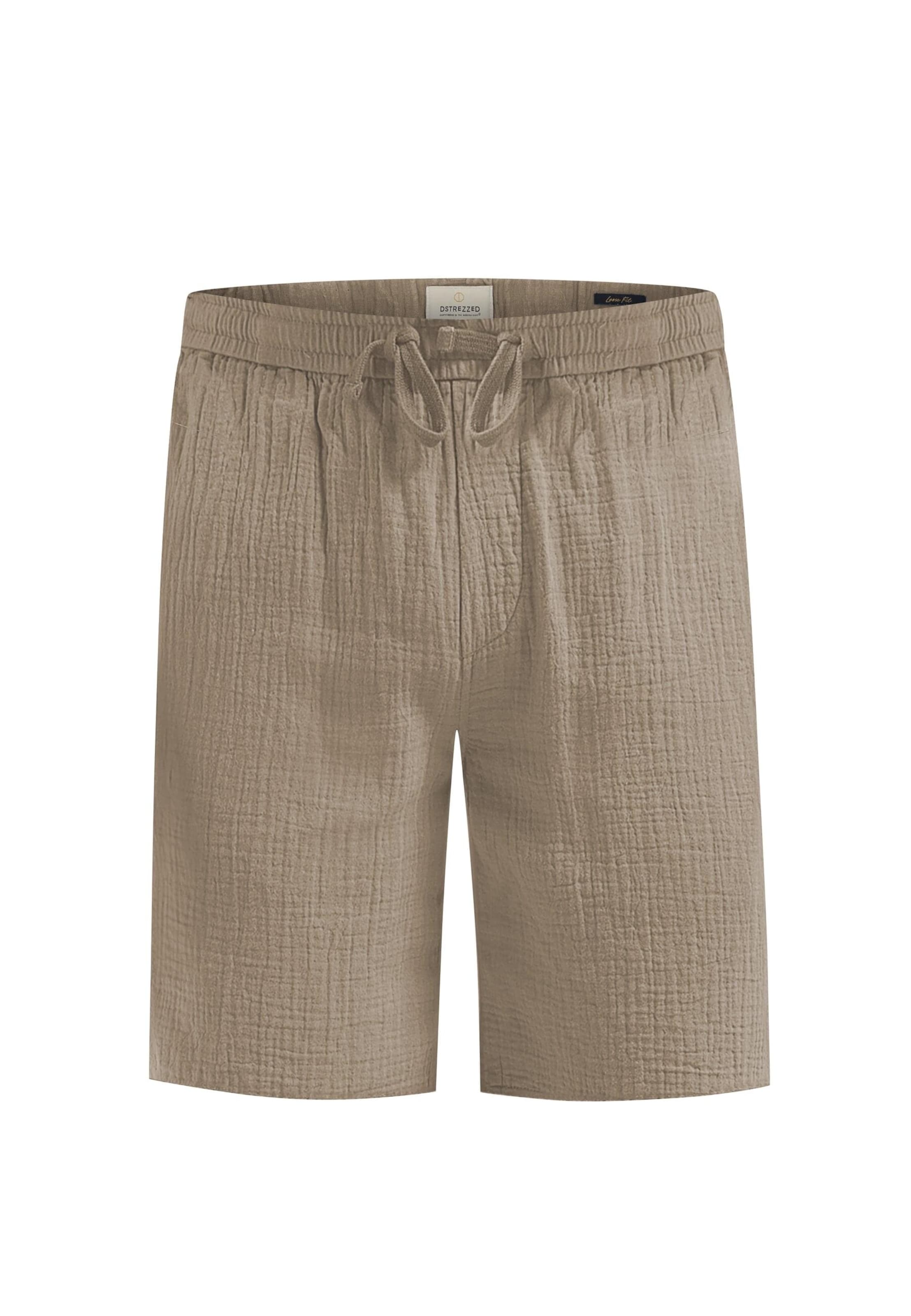 Dstrezzed Regular Trousers 'Logan' in Brown: front