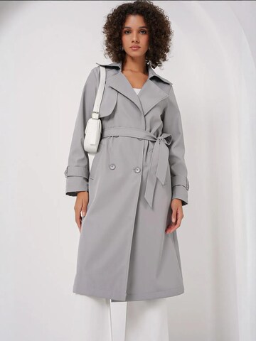 Bigdart - Sobretudo meia-estação em cinzento: frente