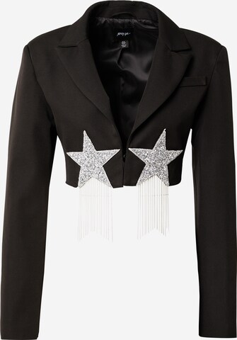 Blazer Nasty Gal en noir : devant