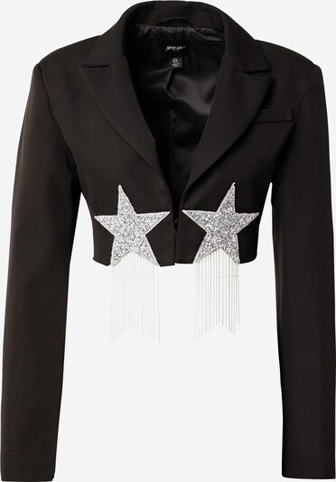 Blazer Nasty Gal di colore nero / argento, Visualizzazione prodotti