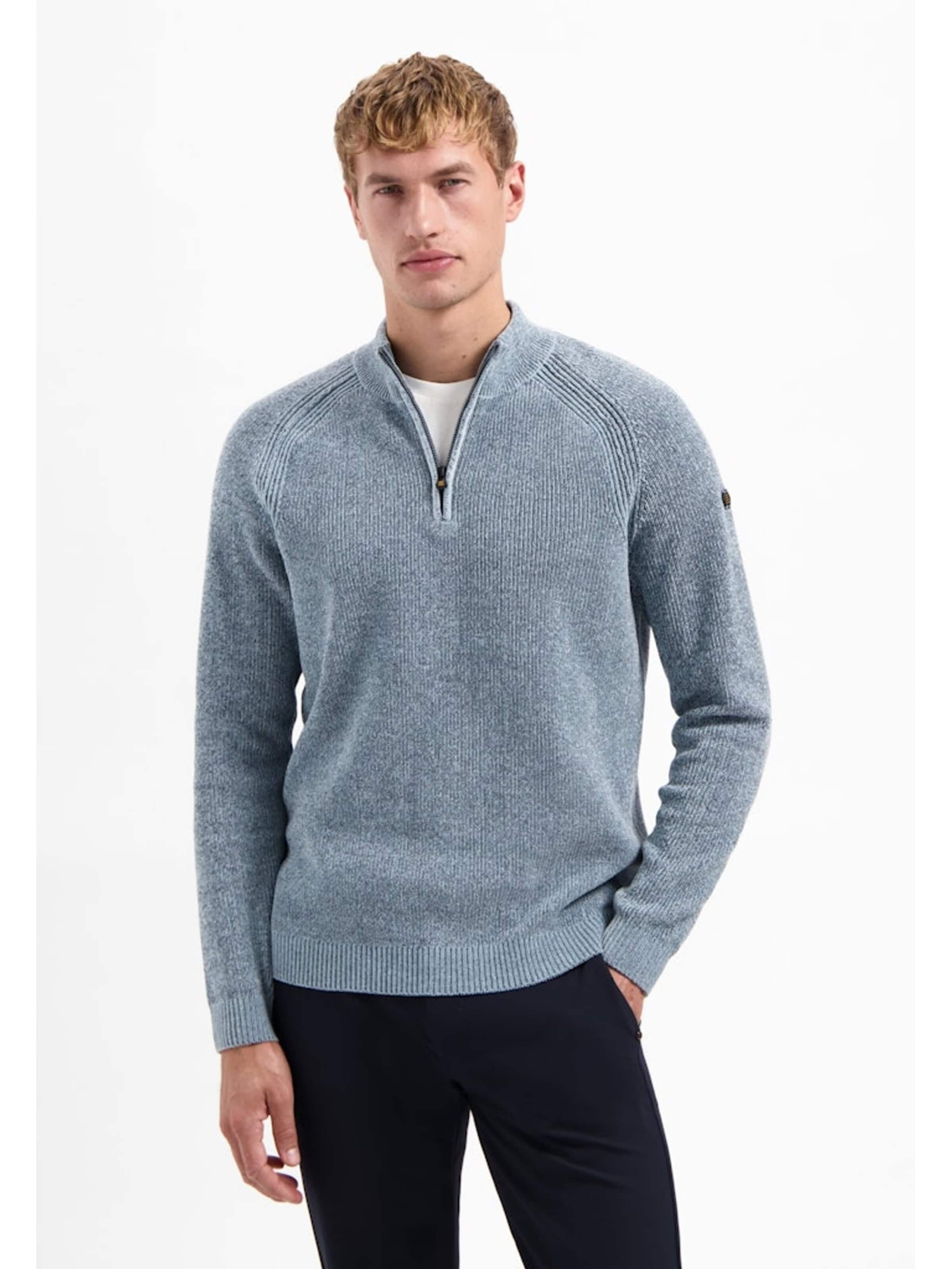 No Excess Sweater in Blue: front