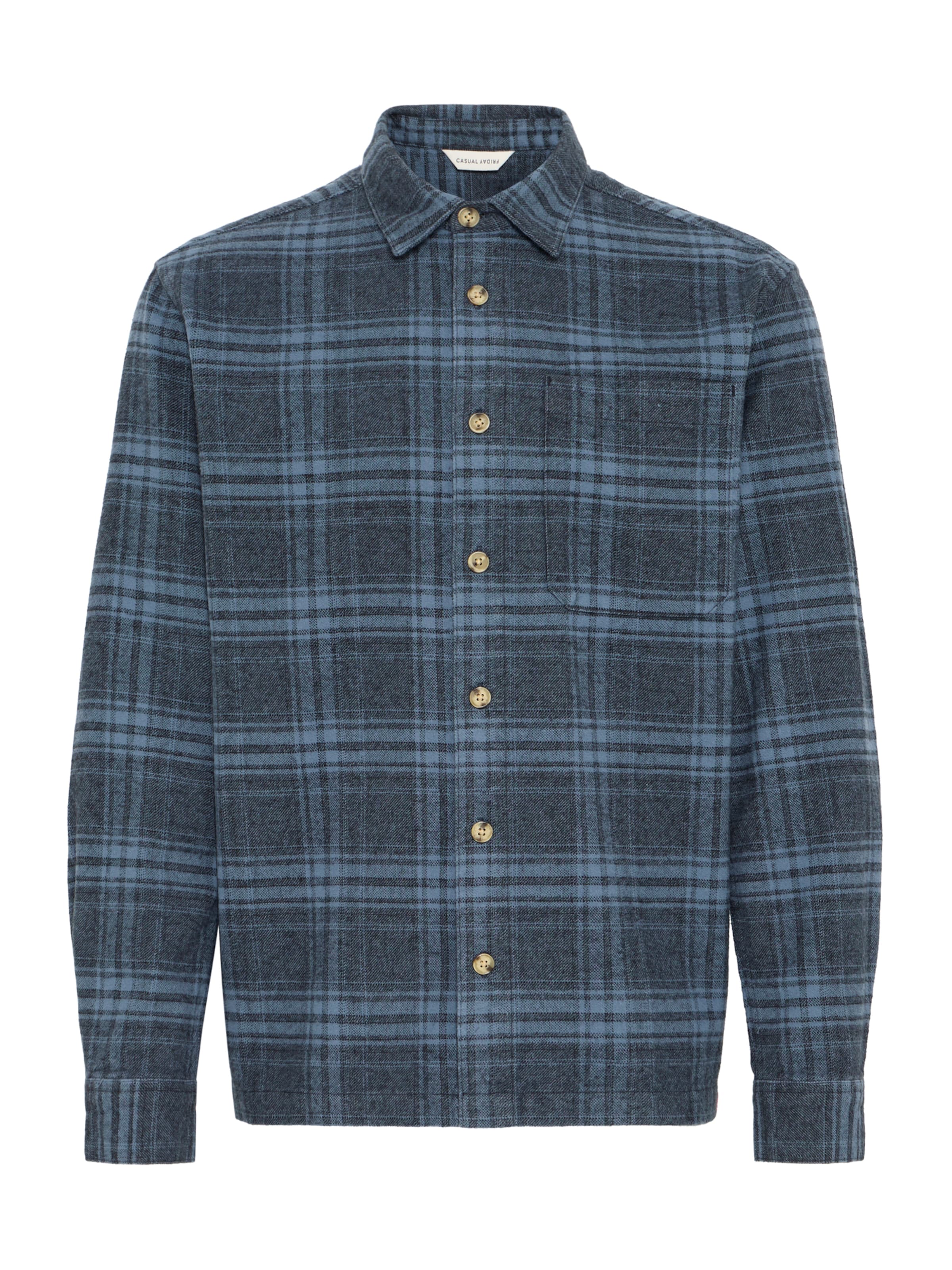 Casual Friday Regular fit Button Up Shirt 'CFLOTUS' in Blue: front