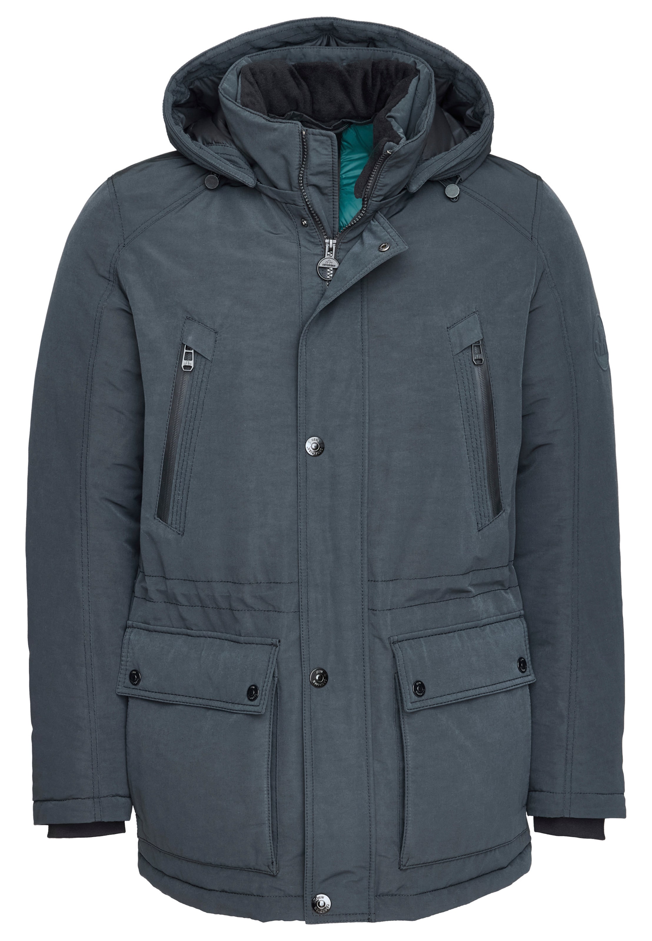 NEW CANADIAN Winterparka in Schwarz: Vorderseite